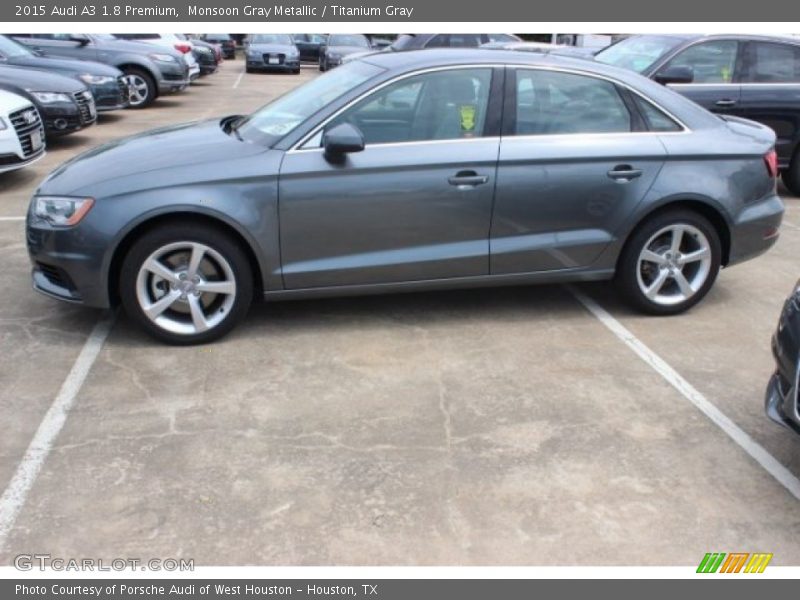 Monsoon Gray Metallic / Titanium Gray 2015 Audi A3 1.8 Premium