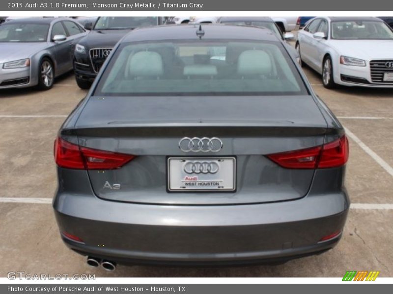 Monsoon Gray Metallic / Titanium Gray 2015 Audi A3 1.8 Premium