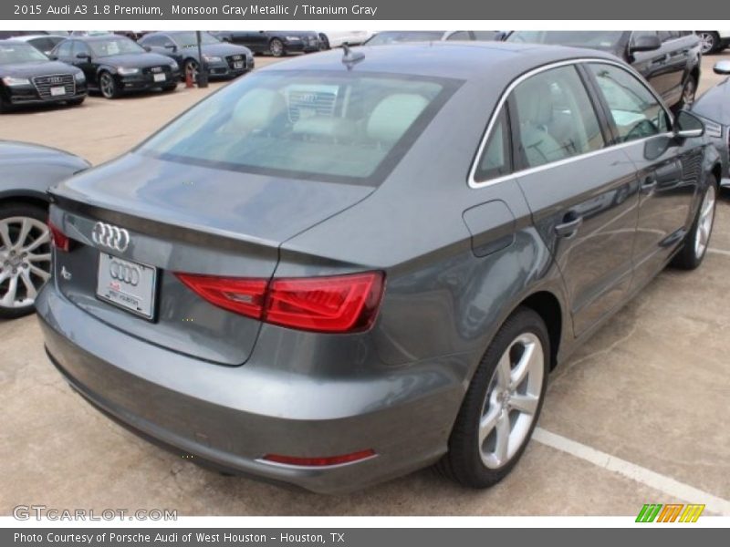 Monsoon Gray Metallic / Titanium Gray 2015 Audi A3 1.8 Premium