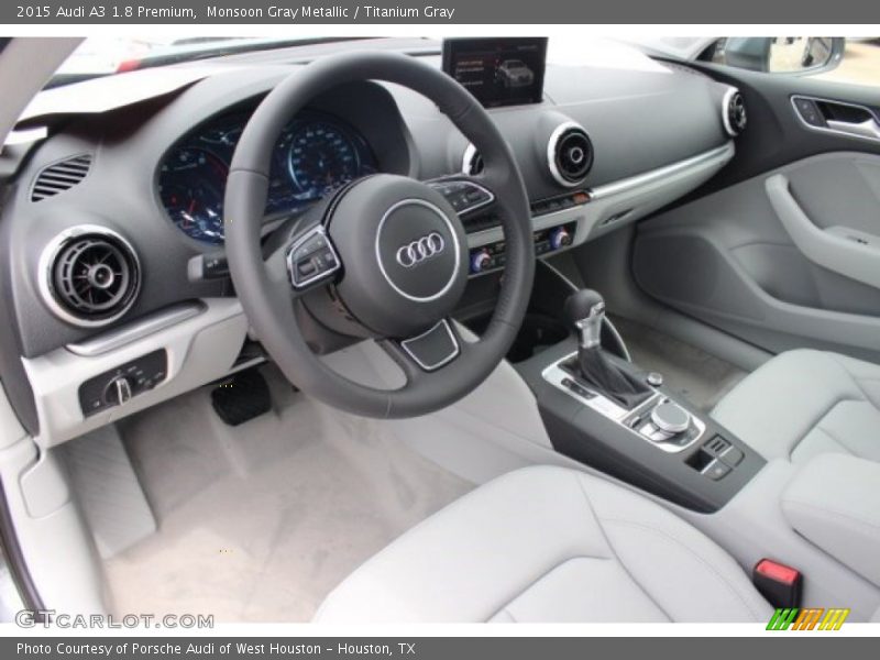 Monsoon Gray Metallic / Titanium Gray 2015 Audi A3 1.8 Premium