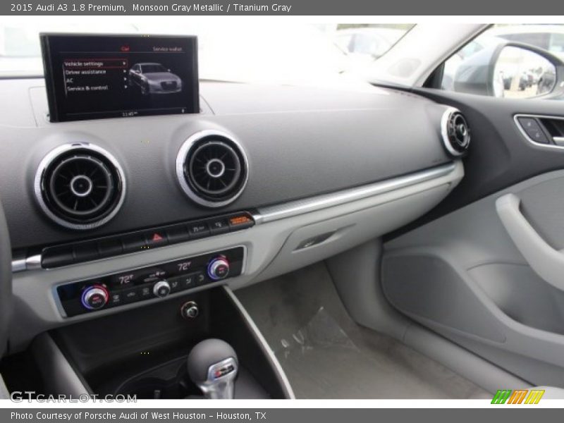Monsoon Gray Metallic / Titanium Gray 2015 Audi A3 1.8 Premium