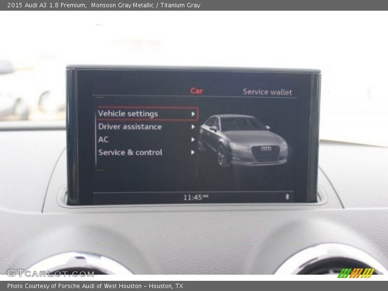 Monsoon Gray Metallic / Titanium Gray 2015 Audi A3 1.8 Premium