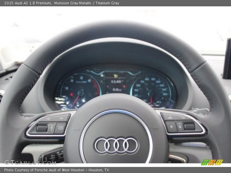 Monsoon Gray Metallic / Titanium Gray 2015 Audi A3 1.8 Premium