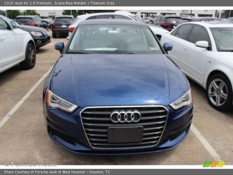 Scuba Blue Metallic / Titanium Gray 2015 Audi A3 1.8 Premium
