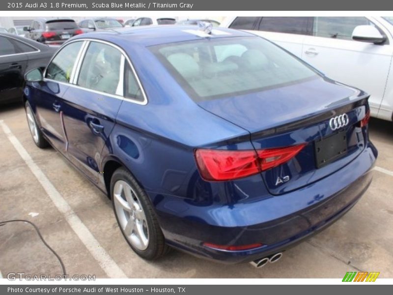 Scuba Blue Metallic / Titanium Gray 2015 Audi A3 1.8 Premium
