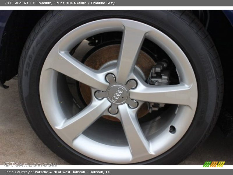 Scuba Blue Metallic / Titanium Gray 2015 Audi A3 1.8 Premium