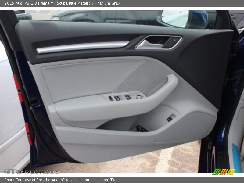 Scuba Blue Metallic / Titanium Gray 2015 Audi A3 1.8 Premium