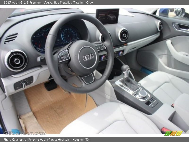 Scuba Blue Metallic / Titanium Gray 2015 Audi A3 1.8 Premium
