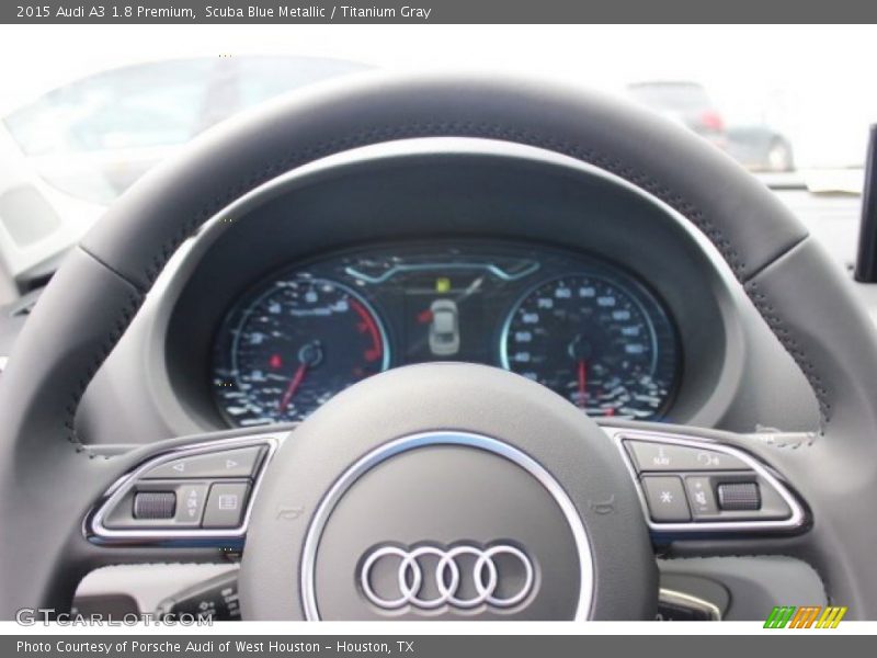 Scuba Blue Metallic / Titanium Gray 2015 Audi A3 1.8 Premium