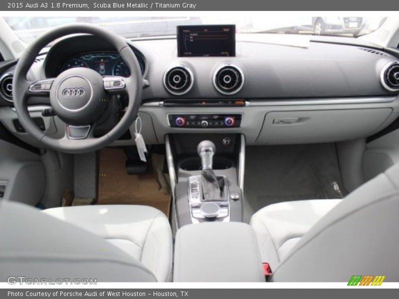 Scuba Blue Metallic / Titanium Gray 2015 Audi A3 1.8 Premium