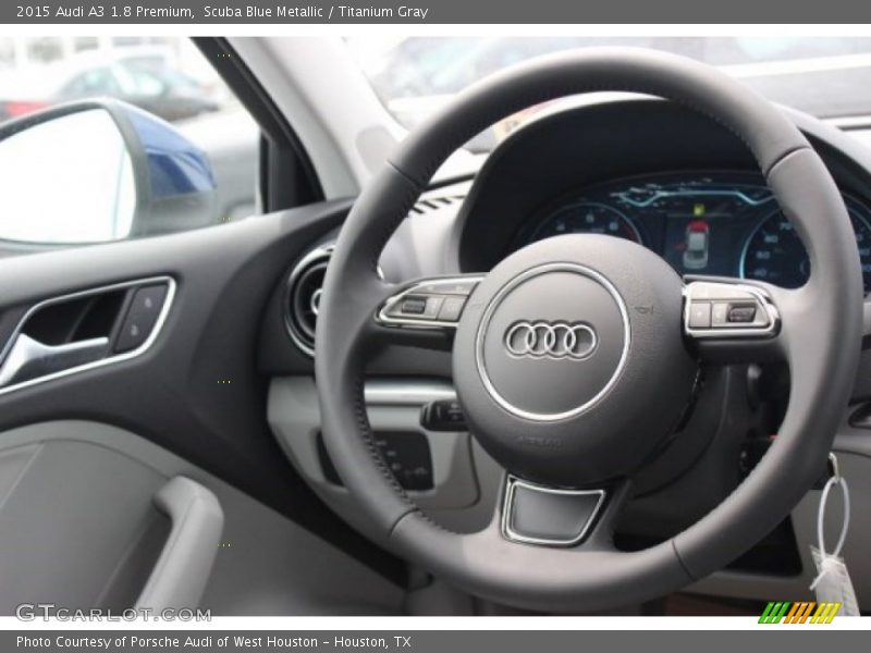 Scuba Blue Metallic / Titanium Gray 2015 Audi A3 1.8 Premium