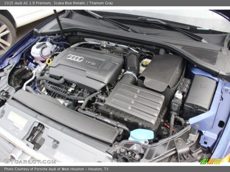 Scuba Blue Metallic / Titanium Gray 2015 Audi A3 1.8 Premium