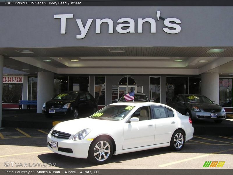 Ivory Pearl / Wheat 2005 Infiniti G 35 Sedan