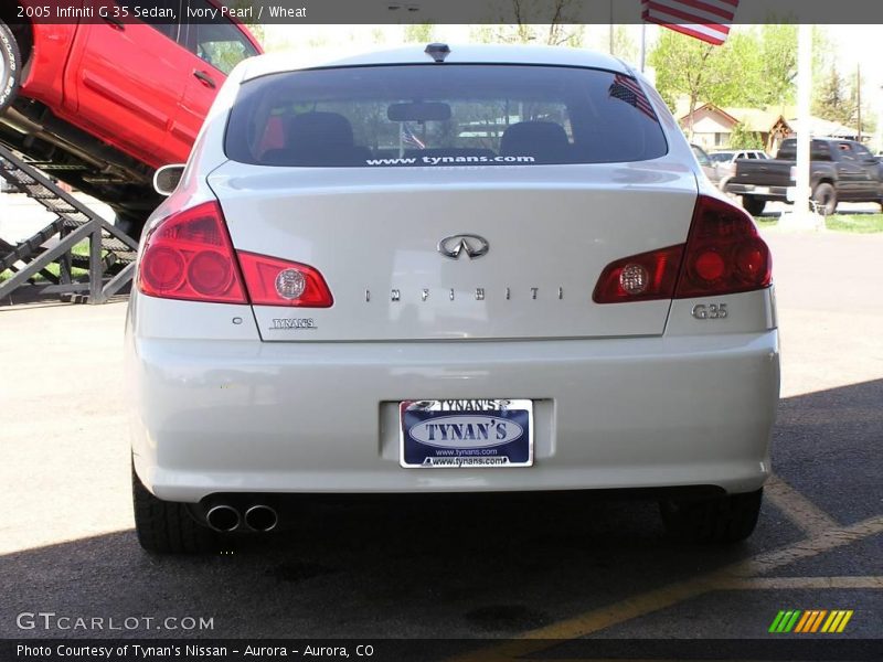 Ivory Pearl / Wheat 2005 Infiniti G 35 Sedan