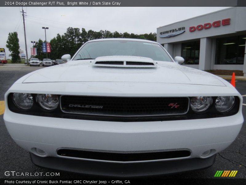 Bright White / Dark Slate Gray 2014 Dodge Challenger R/T Plus