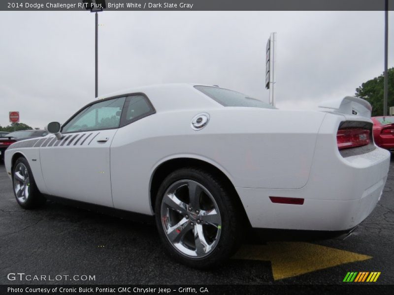 Bright White / Dark Slate Gray 2014 Dodge Challenger R/T Plus