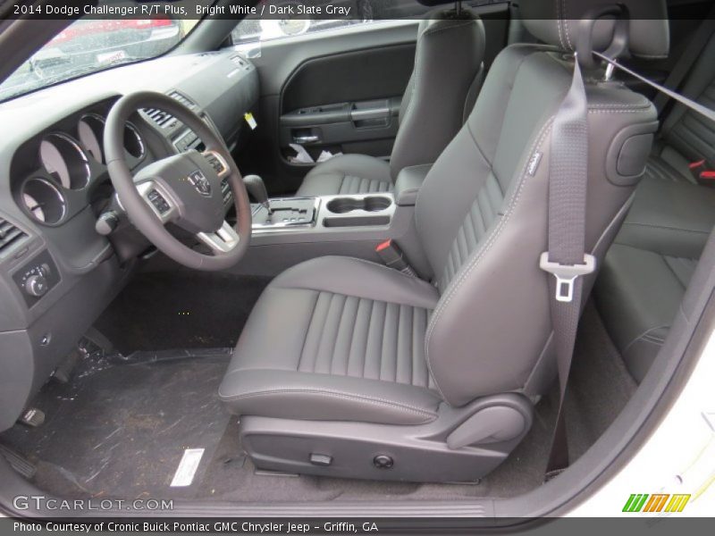 Bright White / Dark Slate Gray 2014 Dodge Challenger R/T Plus