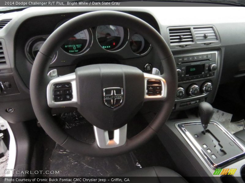Bright White / Dark Slate Gray 2014 Dodge Challenger R/T Plus