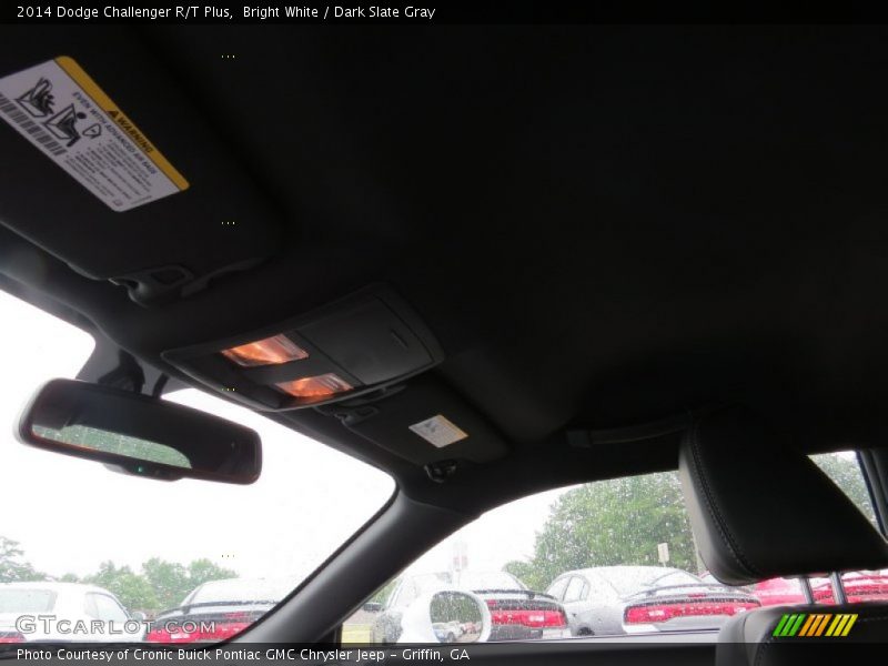 Bright White / Dark Slate Gray 2014 Dodge Challenger R/T Plus