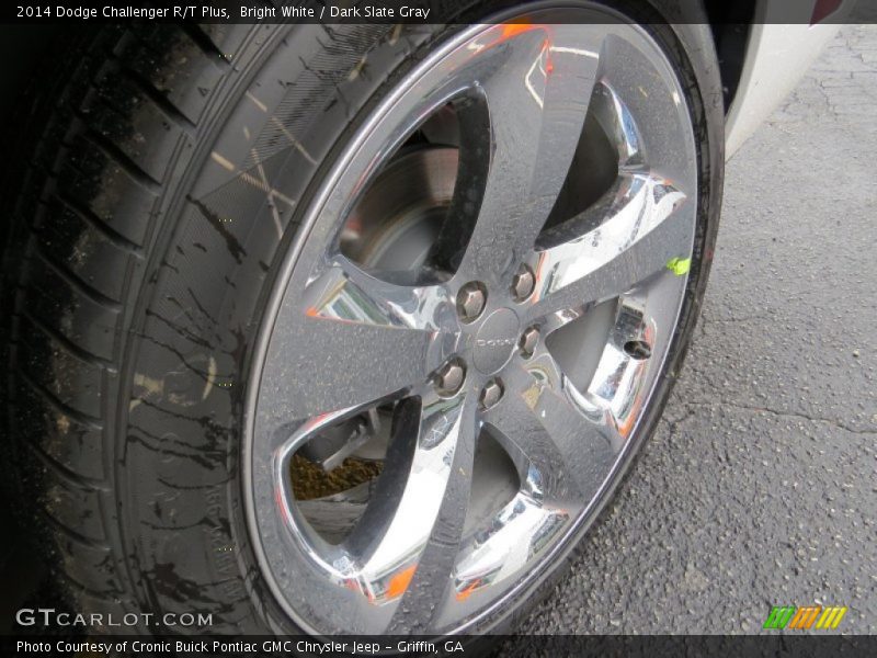 Bright White / Dark Slate Gray 2014 Dodge Challenger R/T Plus