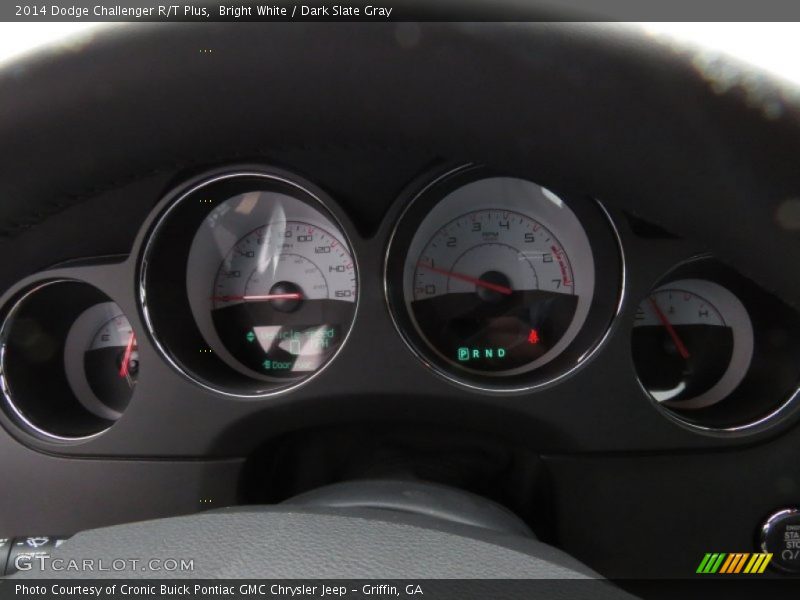 Bright White / Dark Slate Gray 2014 Dodge Challenger R/T Plus