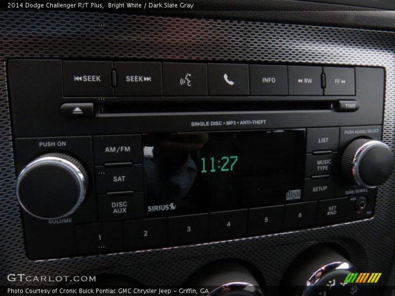 Bright White / Dark Slate Gray 2014 Dodge Challenger R/T Plus