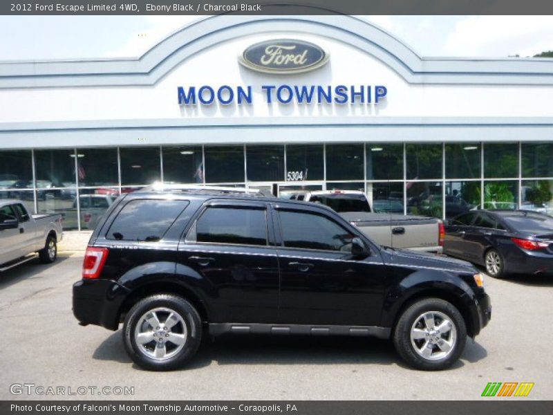 Ebony Black / Charcoal Black 2012 Ford Escape Limited 4WD