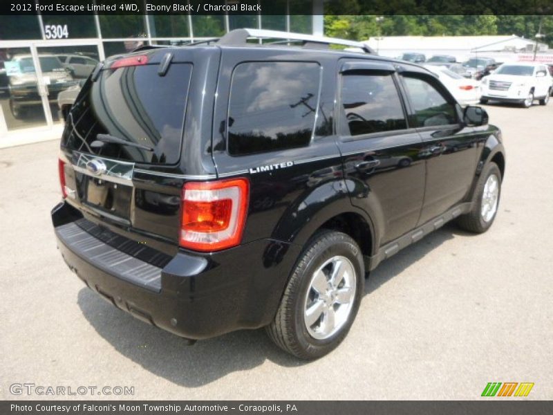 Ebony Black / Charcoal Black 2012 Ford Escape Limited 4WD