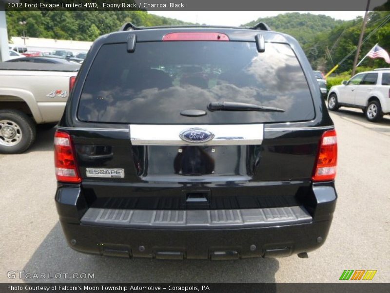 Ebony Black / Charcoal Black 2012 Ford Escape Limited 4WD