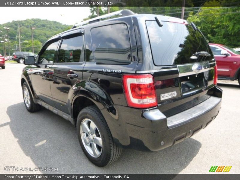 Ebony Black / Charcoal Black 2012 Ford Escape Limited 4WD