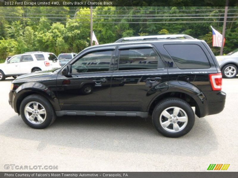 Ebony Black / Charcoal Black 2012 Ford Escape Limited 4WD