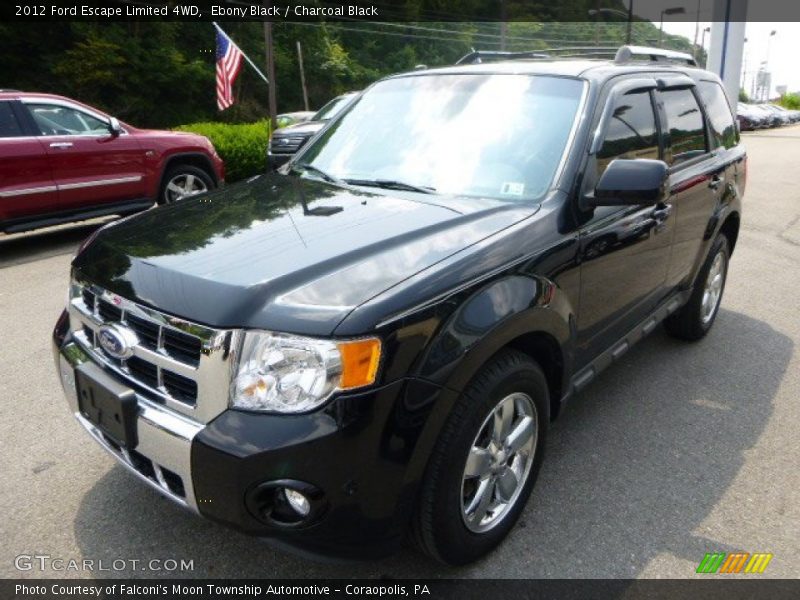Ebony Black / Charcoal Black 2012 Ford Escape Limited 4WD