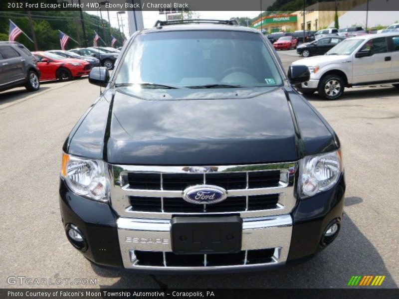 Ebony Black / Charcoal Black 2012 Ford Escape Limited 4WD