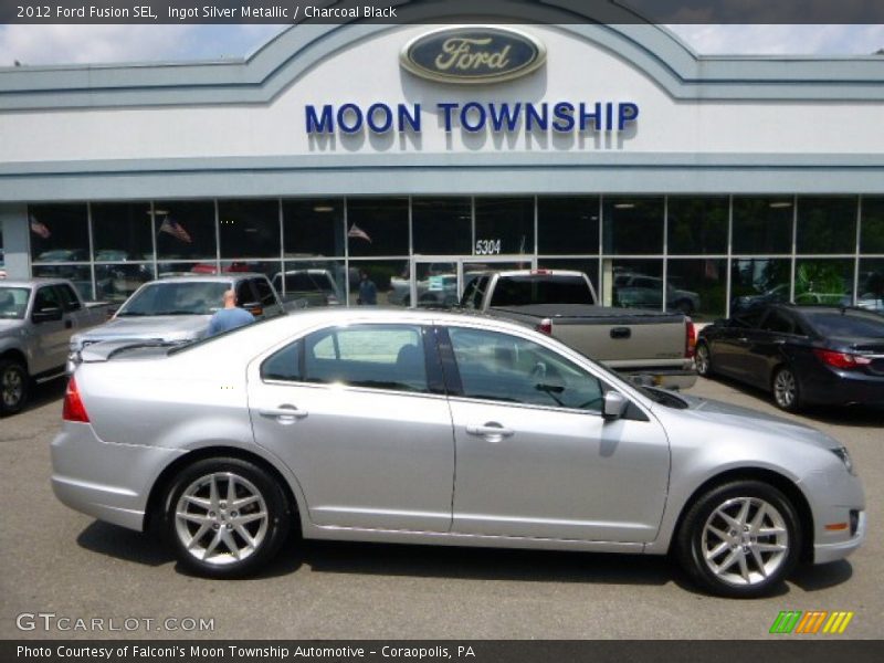 Ingot Silver Metallic / Charcoal Black 2012 Ford Fusion SEL