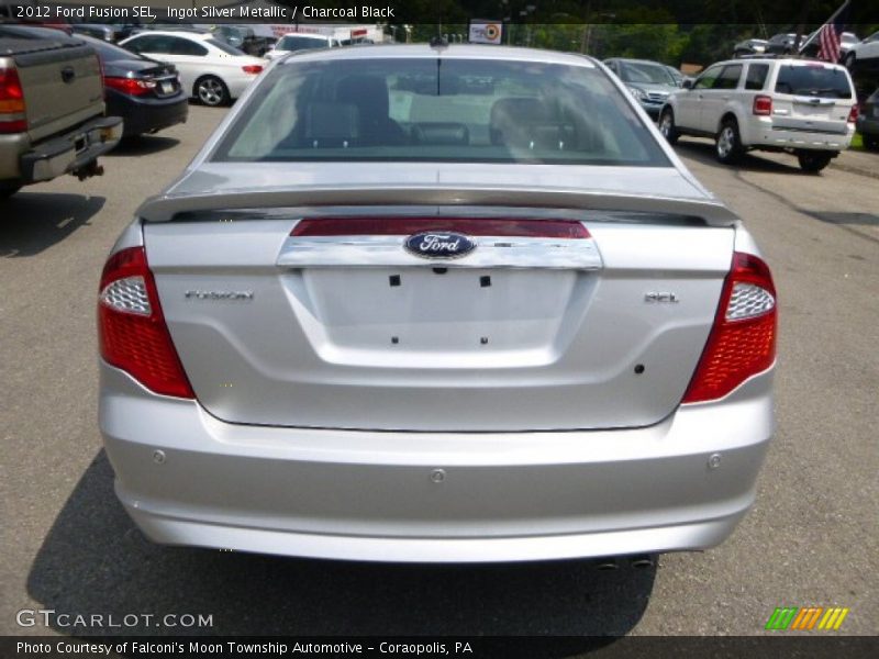 Ingot Silver Metallic / Charcoal Black 2012 Ford Fusion SEL