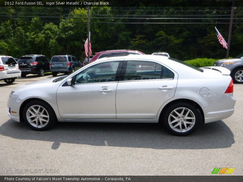 Ingot Silver Metallic / Charcoal Black 2012 Ford Fusion SEL