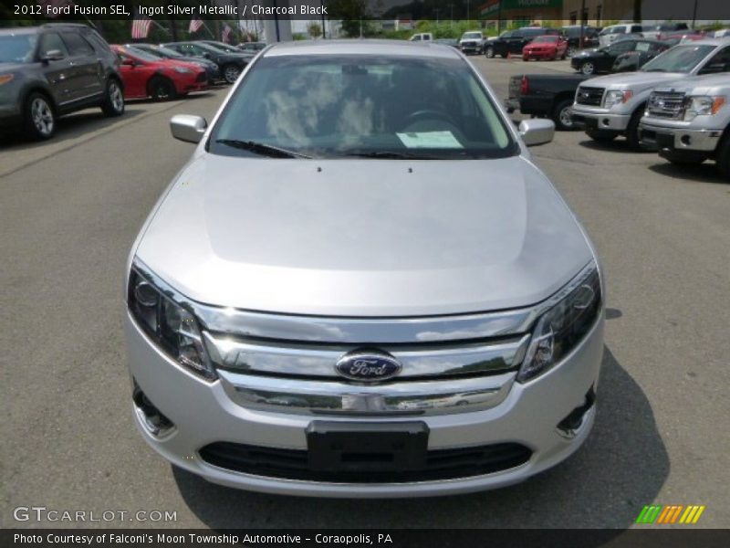 Ingot Silver Metallic / Charcoal Black 2012 Ford Fusion SEL