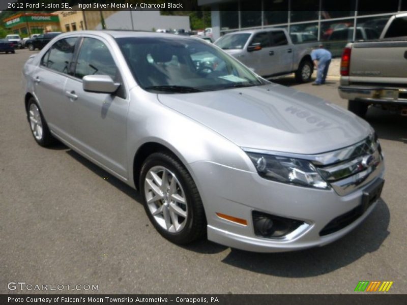 Ingot Silver Metallic / Charcoal Black 2012 Ford Fusion SEL