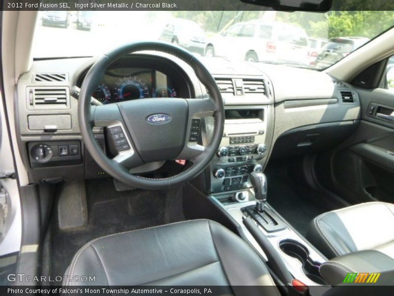 Ingot Silver Metallic / Charcoal Black 2012 Ford Fusion SEL
