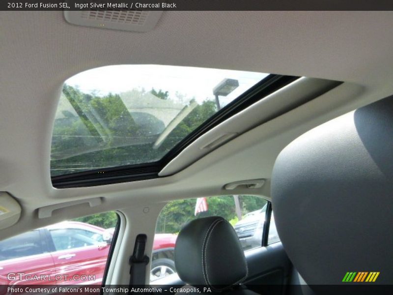 Ingot Silver Metallic / Charcoal Black 2012 Ford Fusion SEL
