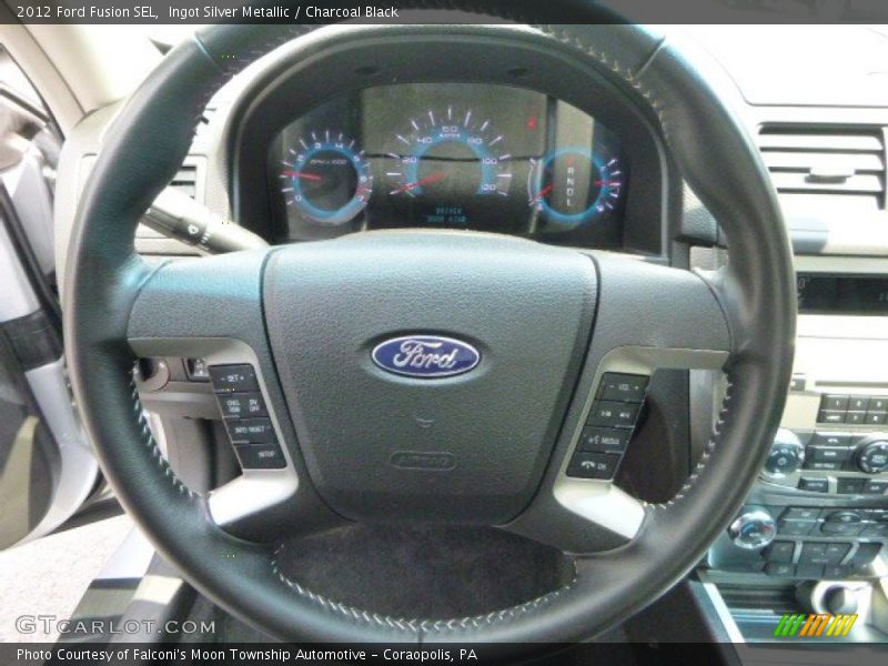 Ingot Silver Metallic / Charcoal Black 2012 Ford Fusion SEL