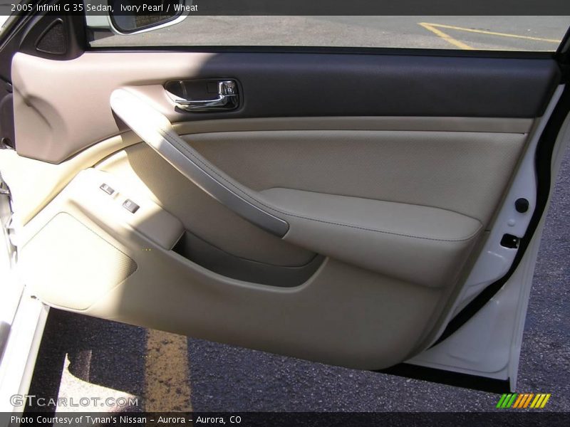 Ivory Pearl / Wheat 2005 Infiniti G 35 Sedan