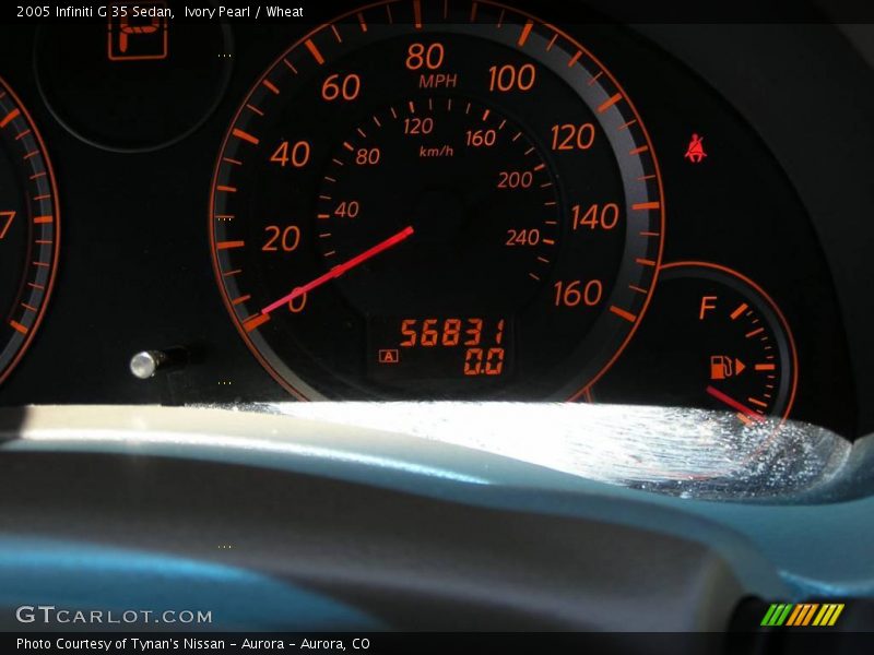 Ivory Pearl / Wheat 2005 Infiniti G 35 Sedan
