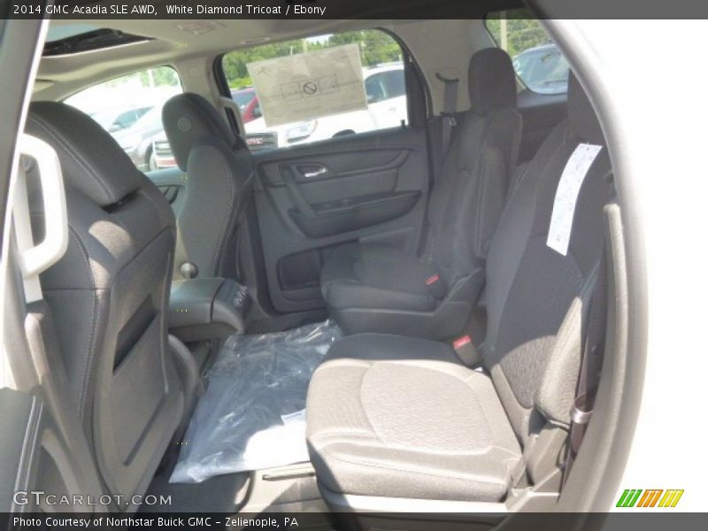 White Diamond Tricoat / Ebony 2014 GMC Acadia SLE AWD