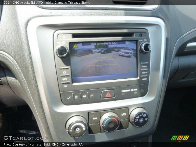 White Diamond Tricoat / Ebony 2014 GMC Acadia SLE AWD