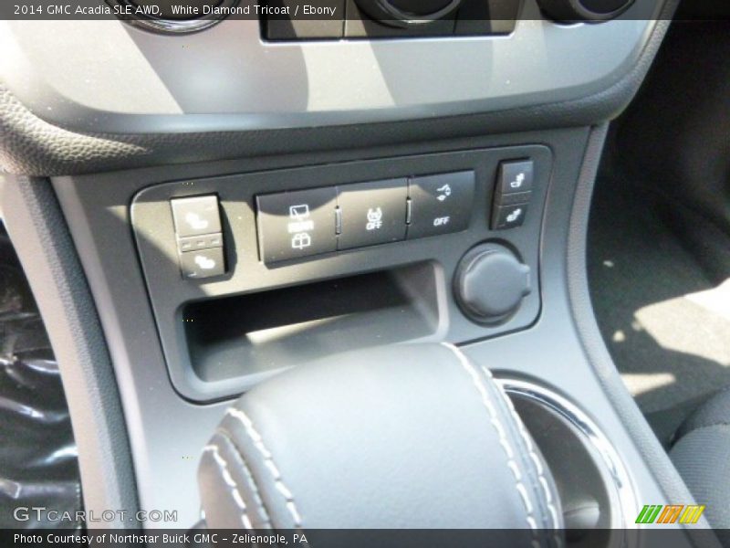 White Diamond Tricoat / Ebony 2014 GMC Acadia SLE AWD