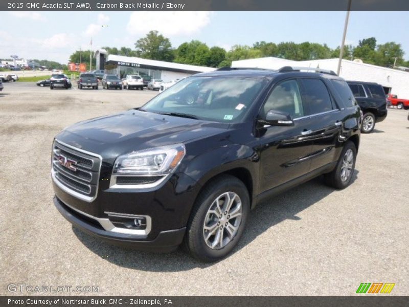 Carbon Black Metallic / Ebony 2015 GMC Acadia SLT AWD