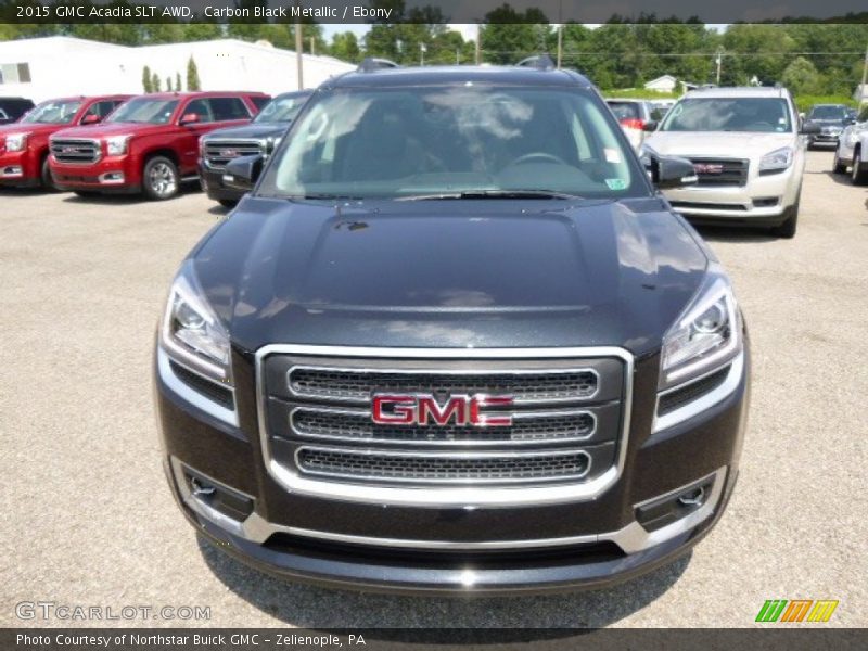 Carbon Black Metallic / Ebony 2015 GMC Acadia SLT AWD