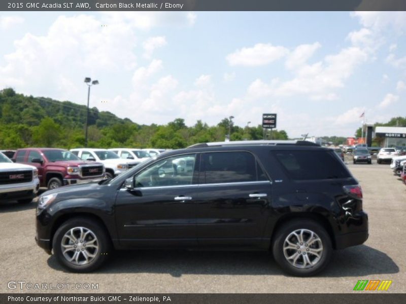 Carbon Black Metallic / Ebony 2015 GMC Acadia SLT AWD