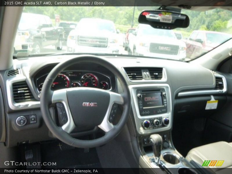 Carbon Black Metallic / Ebony 2015 GMC Acadia SLT AWD